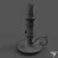 Candlestick with a handle brass Alberti Livio & C (art. AL-82-342)
